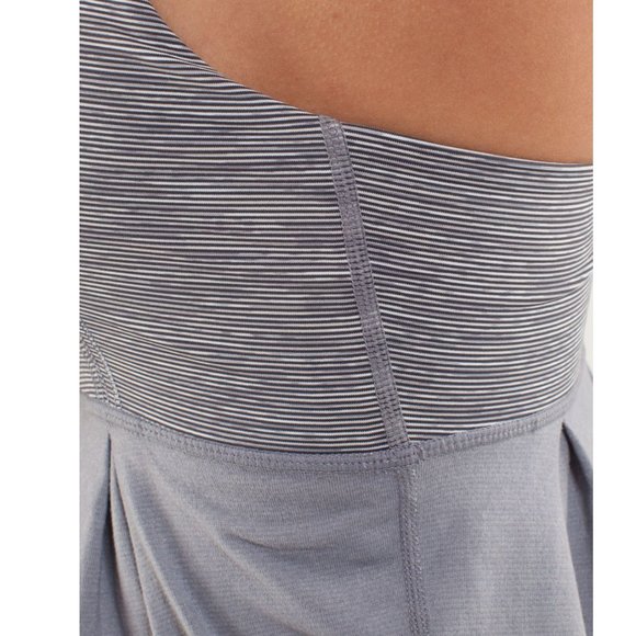 Lululemon Power Dance Women's 4 Loose Draped Gray Sports Bra Tank - Picture 15 of 16